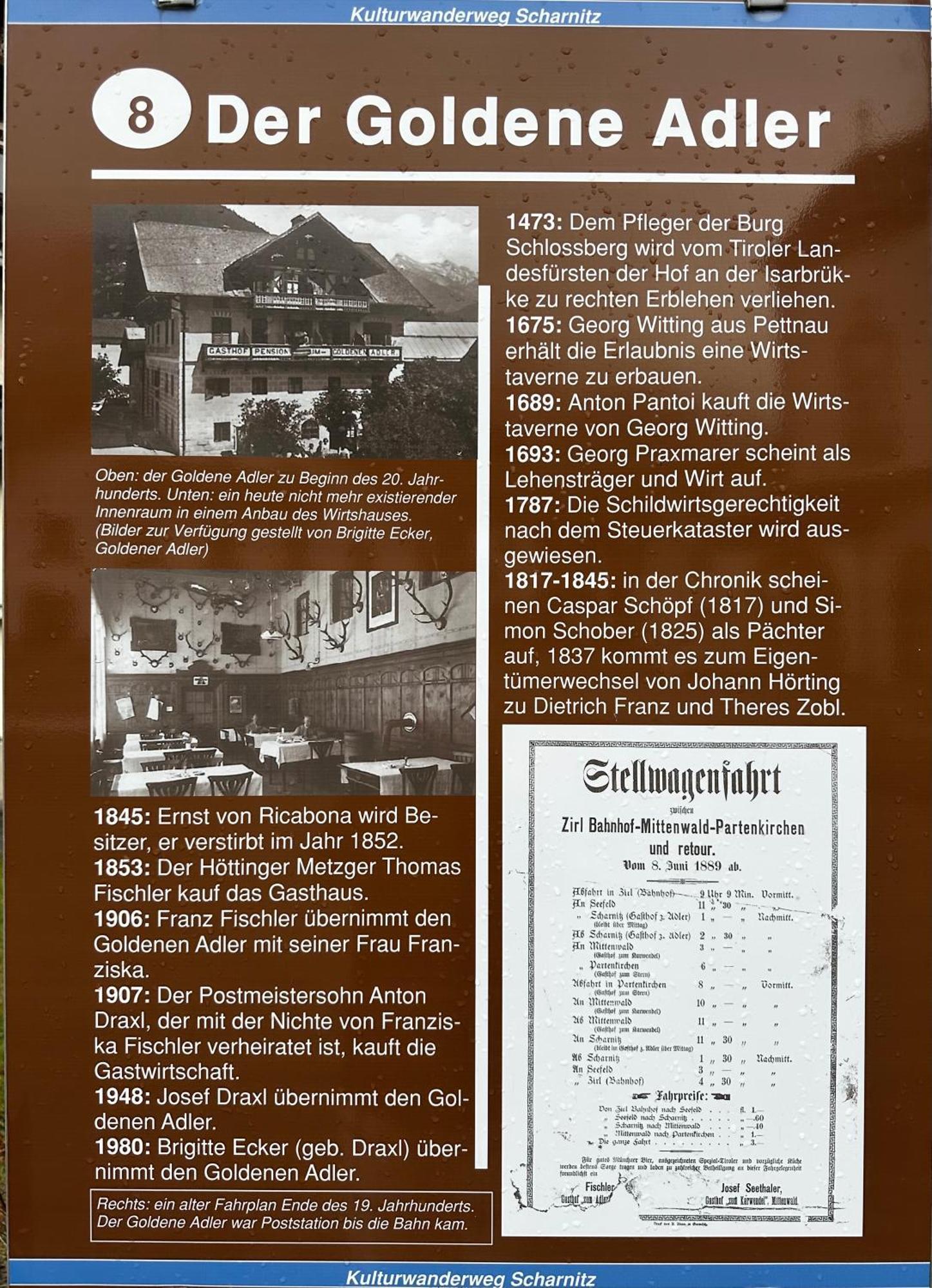Goldener Adler Scharnitz Exterior foto